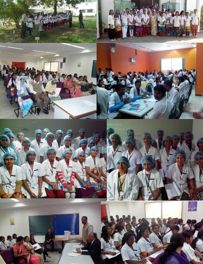 Students from Bhartesh Homoeopathic Medical College, Belgaum, visited Schwabe India
