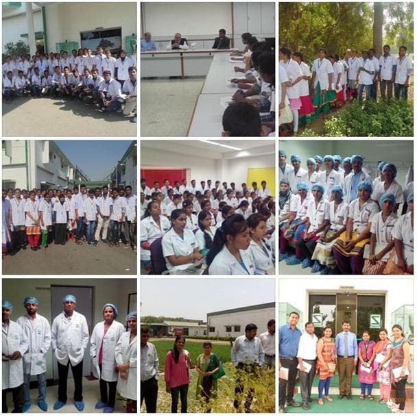 Around 500 students and faculty members visited Schwabe India from across India